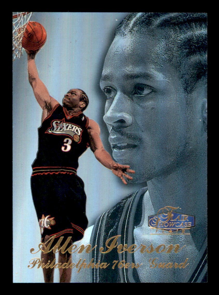 1997-98 Flair Showcase Row 3 #3 Allen Iverson Philadelphia 76ers