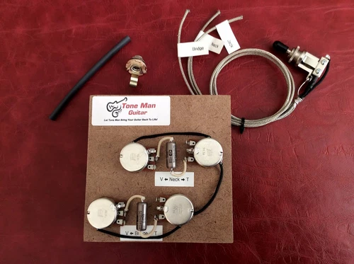 The 59 Les Paul Pre Wired Kit Short Shaft Pots switch PIO Tone Caps Wiring