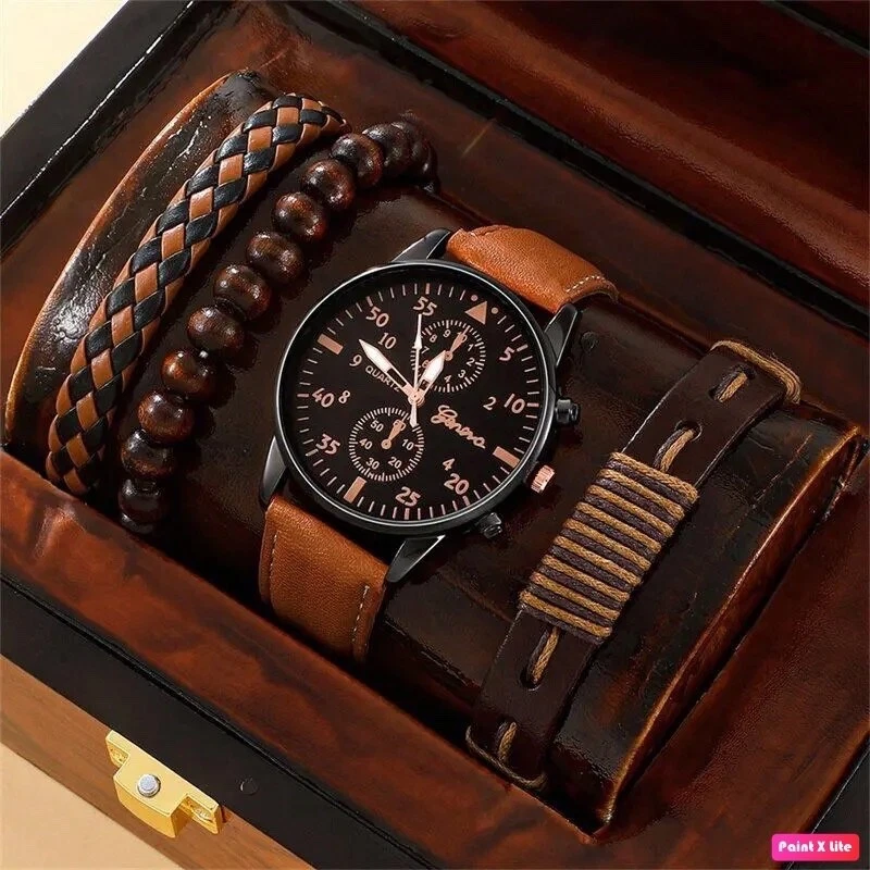 Fashion 3p Watches, Bracelets, and Necklaces Set - Perfect Gift for Any Occasion - Image 3 of 4