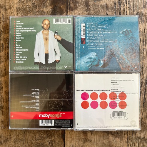 MOBY 4 CD Lot Everything Is Wrong Play Songs Best Of I Like To Score NM - Picture 2 of 2