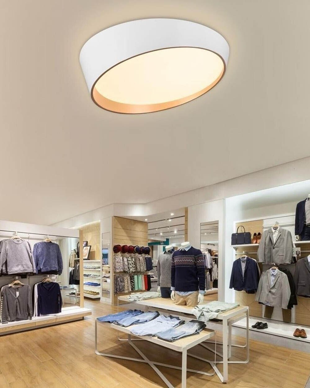 Plafoniera a led lampada da soffitto stile moderna luce 3680 lm potenza da 46w
