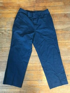 navy blue elastic waist work pants