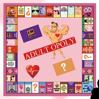 Adult Opoly II Couple Board Game Sex Adult Romance & Love Games for Date Night
