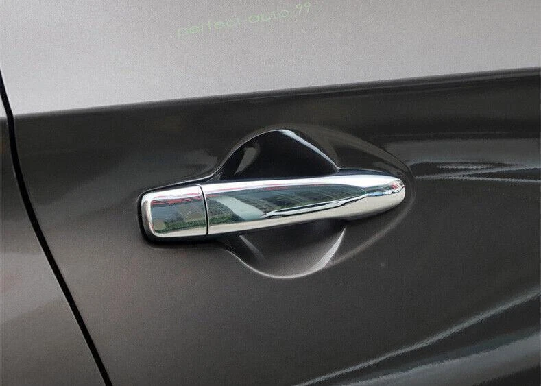 Cubierta exterior de tazón de puerta lateral con patrón de fibra de carbono para Nissan Murano 2015-2024 Foto 4 de 4