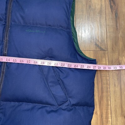 VTG 80s Eddie Bauer Goose Down Puffer Vest Full Zip Men's