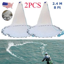 Heavy Duty Fishing Cast Net Bait Easy Throw H...