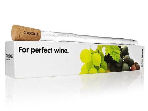 CORKCICLE WINE CHILLER WINE BOTTLE COOLER ROD 45 MIN COOLING ICE CORK STOPPER - Picture 4 of 8