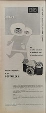 Zeiss Ikon Contaflex II Advertising Camera 1 Page 1955 Original