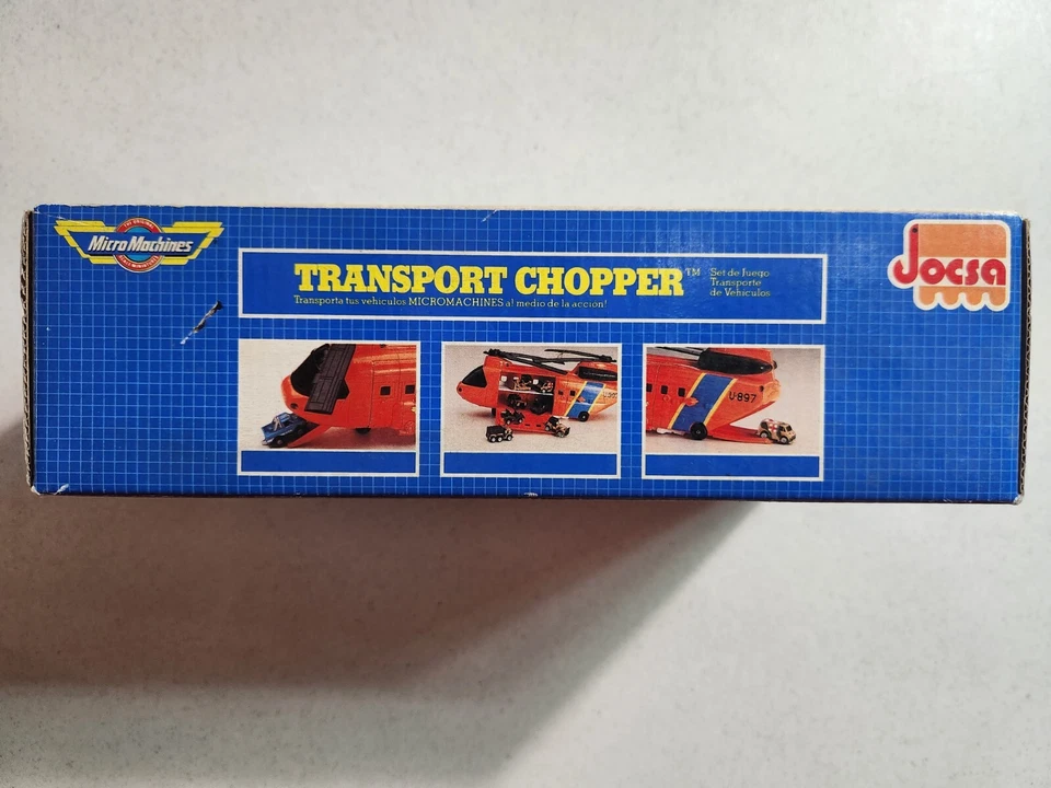 MICRO MACHINES BEIGE TRANSPORT CHOPPER JOCSA ARGENTINA RARE - PLAYSET JOESCURIOS - Image 4 of 4