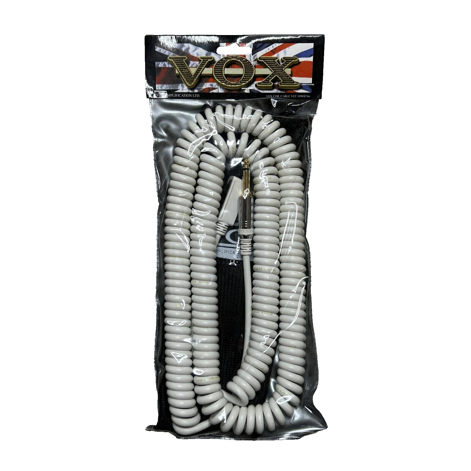 Vox White Guitar & Bass Cables & Leads