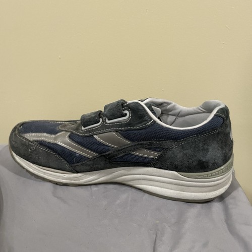 SAS JV Mesh Stabilizer Leather Sneakers, Grey + Blue, Men's 13 Wide No Insole - Picture 2 of 7