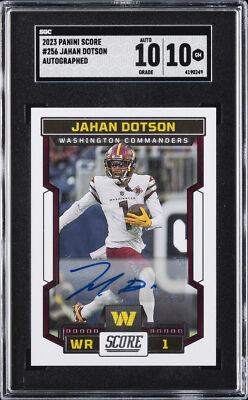 直筆サインカード Panini Jahan Dotson PSA Auto 10 Jahan Dotson Washington Commanders Autographed 2022 Panini