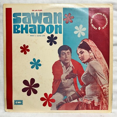 Sawan Bhadon LP Vinyl Record Sonik Omi Bollywood Rare 1970 Hindi Film Indian EX
