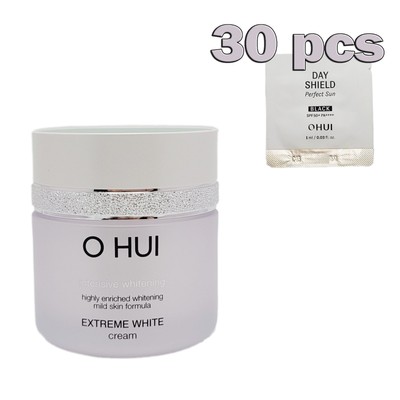 OHUI Extreme White Cream 50ml + DAY SHIELD perfect sun black SPF50 + 30ea/30ml