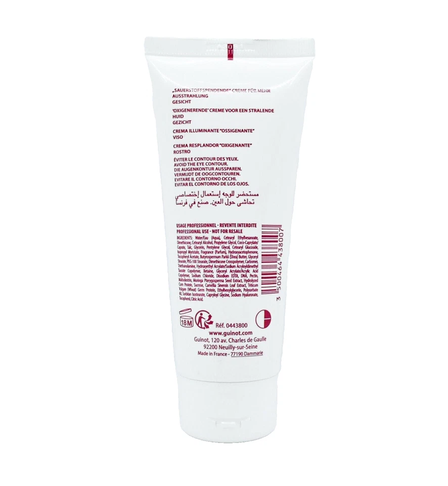Guinot Bioxygene Oxygenating Radiance Crema Facial Pro Tamaño 2.9 OZ / 100ml Sin Caja Foto 2 de 3