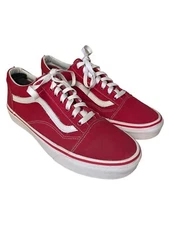 Vans Red Old Skool Skater Sneakers Men’s 9.5 Women’s 11 Skateboard