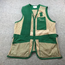 Vintage J Harris & Co Sportswear Vest Mens 50 Green Hunting Shooting Padded USA