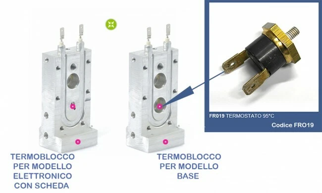 Termostatos de contacto para máquina de café DIDIESSE repuestos rana de vapor Foto 2 de 4