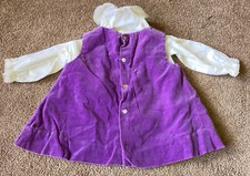 Vintage Tiny Tots Original Toddler Baby Dress Purple Long Sleeve