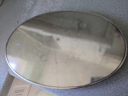 VINTAGE SILVER PLATED GALLERIED BUTLERS SERVING TRAY - 15 X 9 3/4 INCHES - Picture 8 of 9