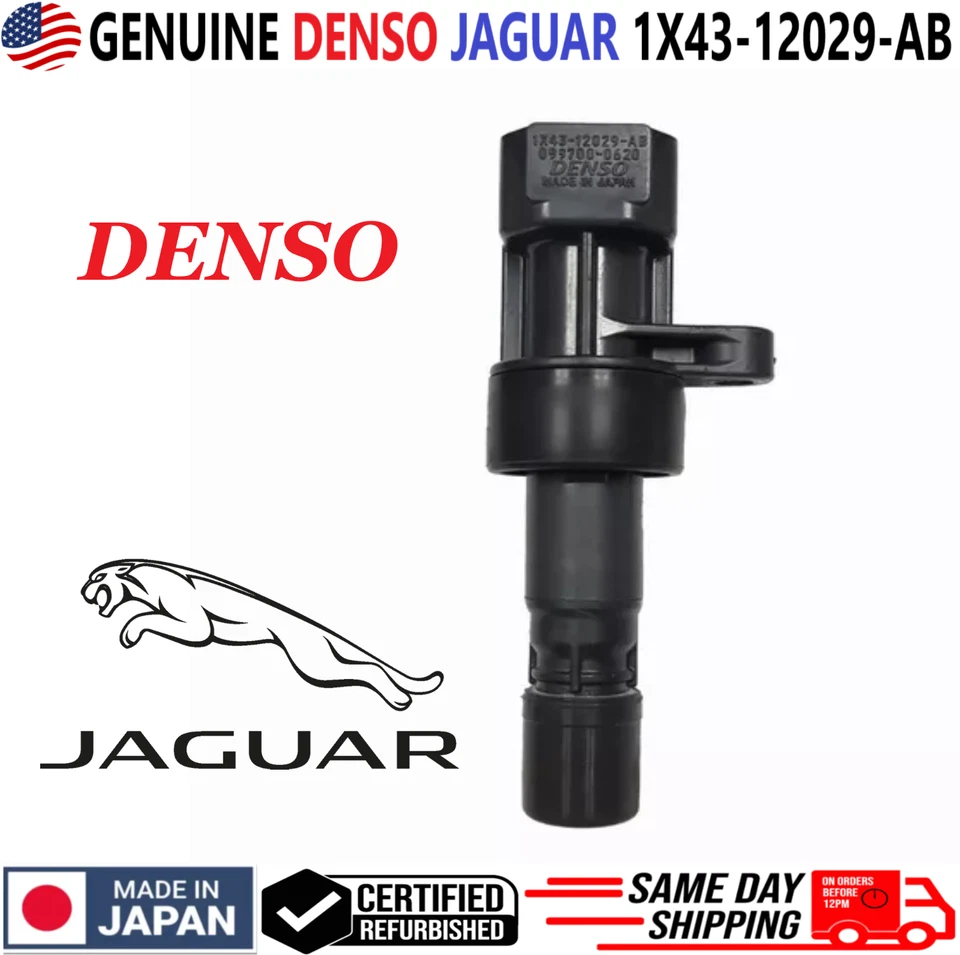 Bobina de encendido OEM DENSO para Jaguar X-Type S-Type 1999-2010 3,0 L, 1X43-12029-AB Foto 4 de 4