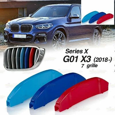 Set de Caches Grilles Clips Calandre BMW M Serie X3 G01 2018 à 2021 - Photo 1/4