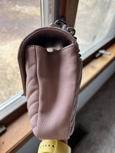 Saint Laurent YSL College Bag Matelasse Chevron Leather Medium in rose pink - Bild 4 von 14