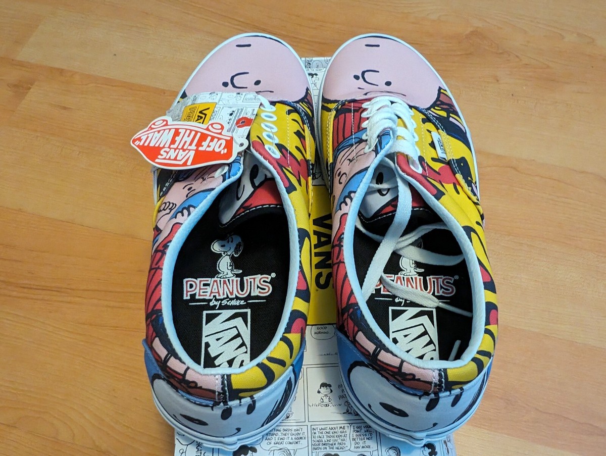 VANS Era x PEANUTS Gang Snoopy Charlie Brown Comic Print Vintage