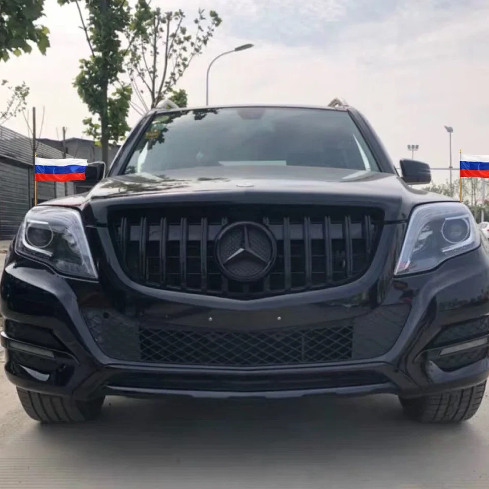 Front Grille Grill W/LED For Mercedes Benz X204 GLK300 GLK250 GLK350 2013-2015 Foto 2 de 4