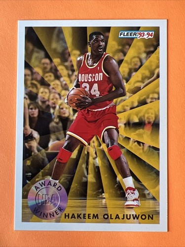 1994 Fleer Hakeem Olajuwon Houston Rockets #230 Award Winner Basketball Card