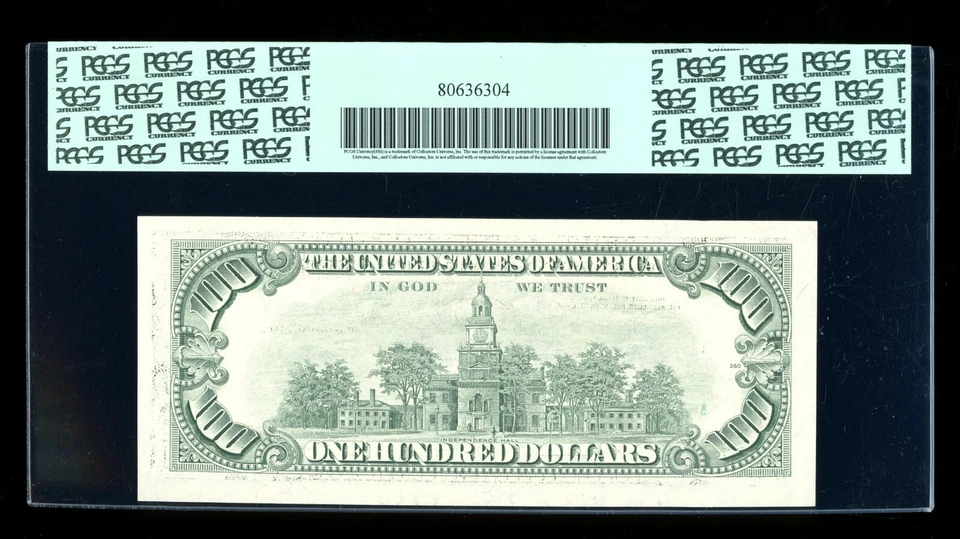 DBR 1993 $100 FRN Boston Gem Fr. 2174-A PCGS 65 PPQ Serial A29803032A - Image 2 of 2