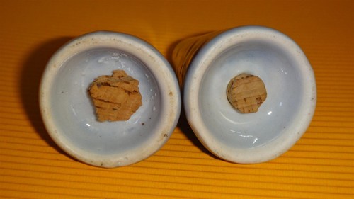 LAPID לפיד VINTAGE BLAU & WEISS KERAMIK PORZELLAN SALZ & PFEFFERSTREUER ISRAEL - Bild 9 von 12
