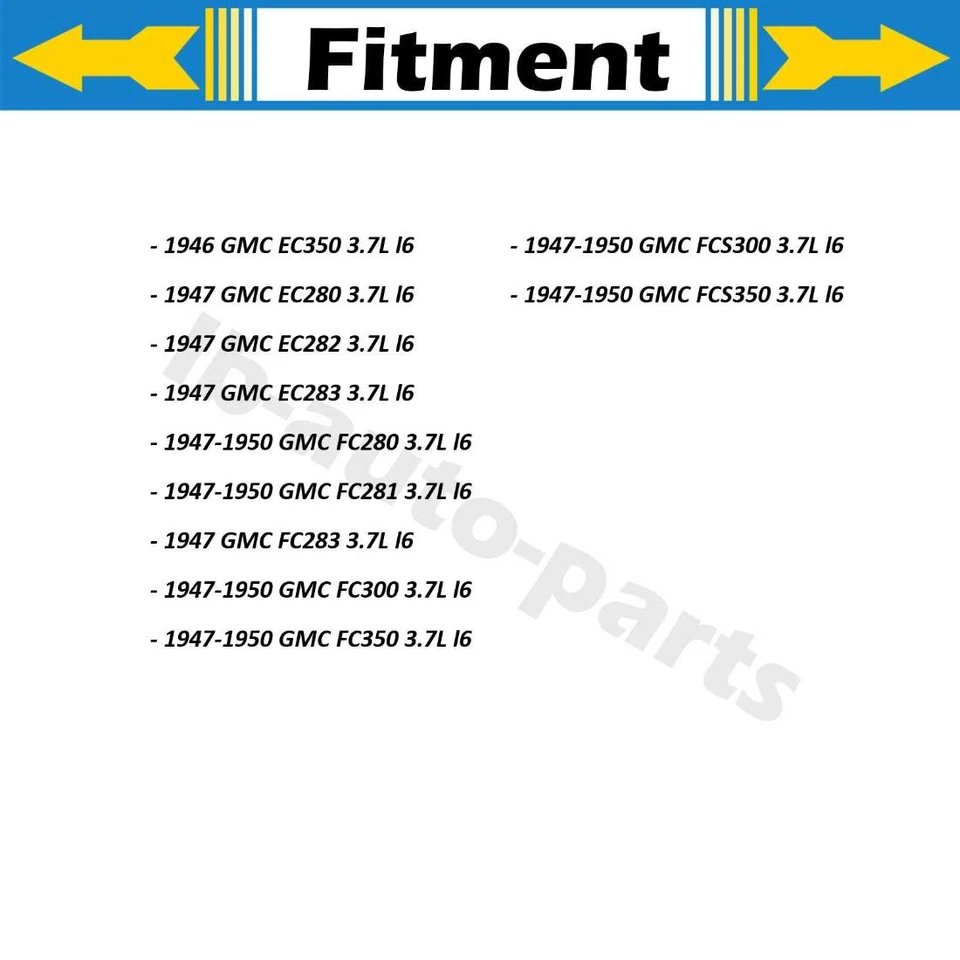 Cilindro de rueda de freno delantero 2x para 1947-1950 GMC FC281 3,7 L 1947 GMC FC283 3,7 L Foto 2 de 4