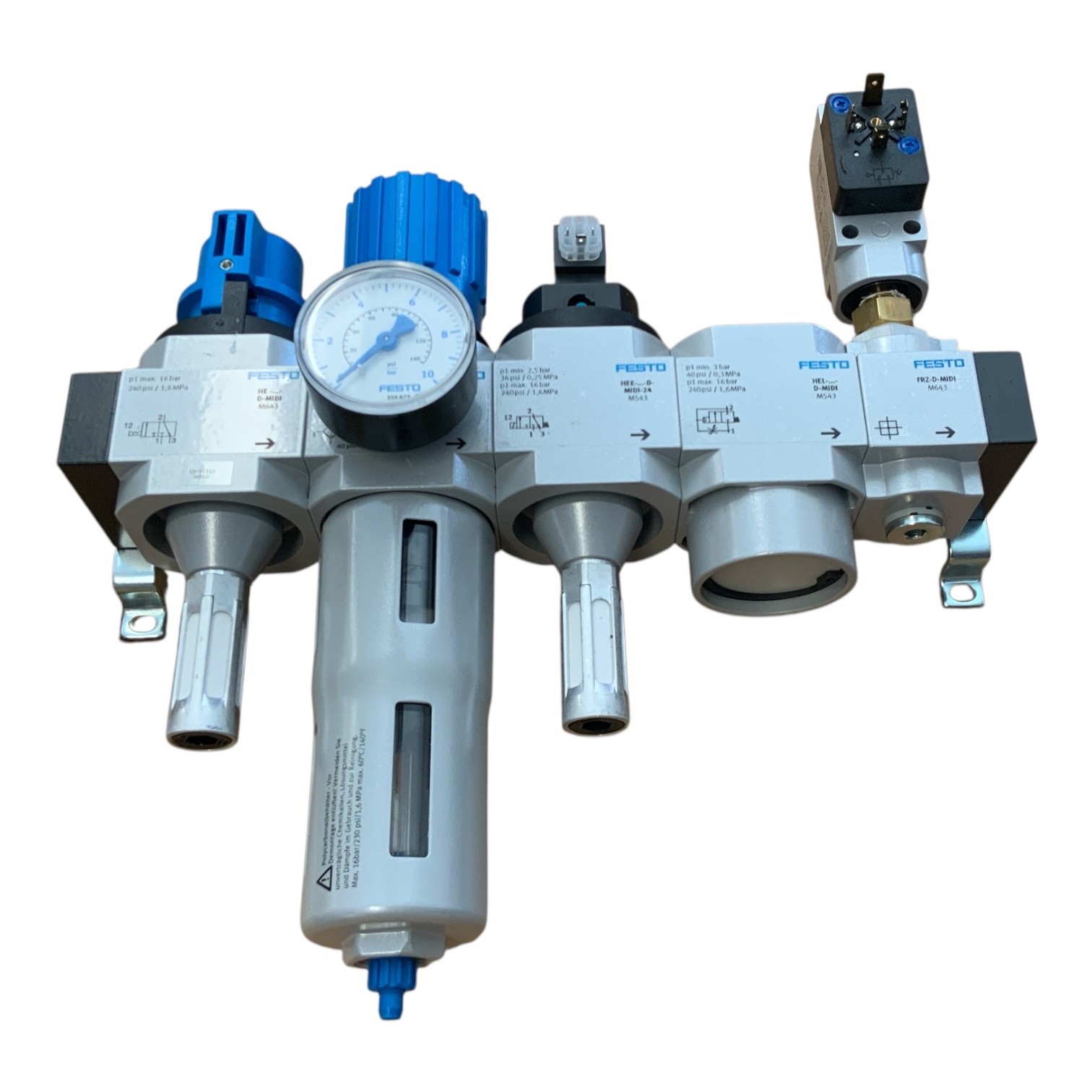 Festo 13091110 D-Series MIDI Service Unit Regulator Soft Start Valve Assembly