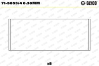 Glyco Pleuellager 71-5053/4 0.30Mm FüR CitroËN DS Passend FüR Fiat Lancia