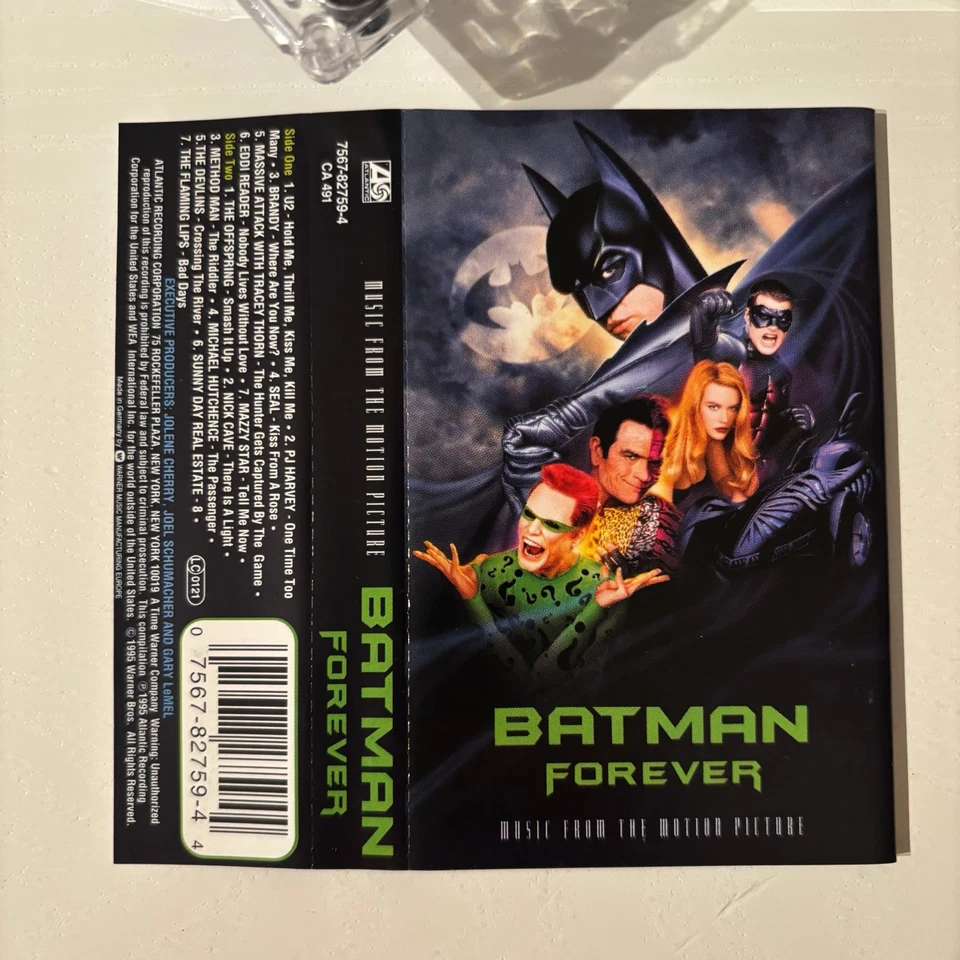 BATMAN FOREVER - ORIGINAL MUSIC FROM THE MOTION PICTURE (UK CASSETTE TAPE) — 第 4/4 张图片