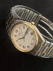 Vintage Seiko Quartz 7N43-7B19 Roman Numeral Two-Tone Men’s Watch - Runs Great