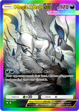 Pokemon Pocket TCG Card 2 Star Full Rainbow Mega Absol EX Mega Rising DIGITAL
