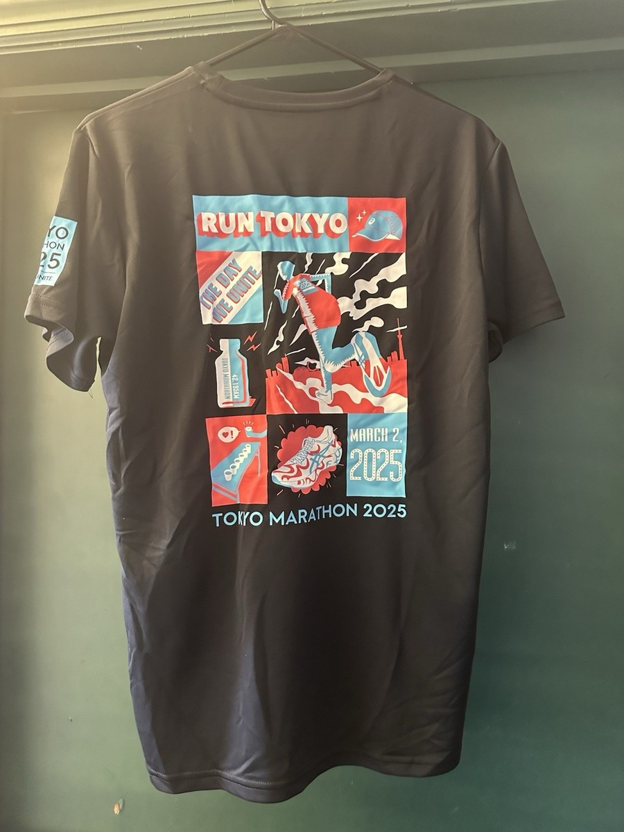 ASICS TOKYO MARATHON 2025 Tシャツ ASICS Tokyo Marathon 2025 Limited T-Shirt Pixel Art White