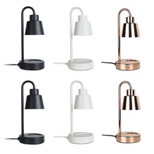 Obsidian Black 110V Wax Melt Warmer Lamp US TW JP Plug 2 Bulbs