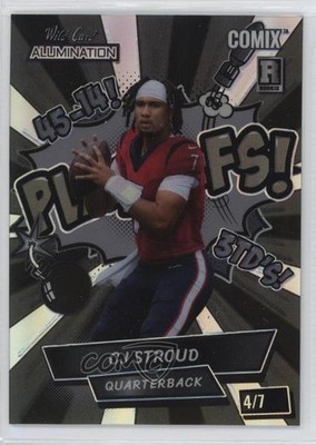 2023 Wild Card Alumination Comix Black Label Edition 4/7 CJ Stroud Rookie RC o7m