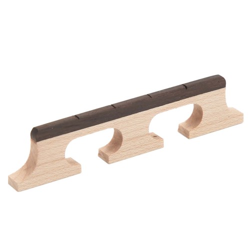 4 String Banjo Bridge Rosewood Decorative Robust Wooden 3 Leg Banjo Bridge R BLW - Picture 1 of 22
