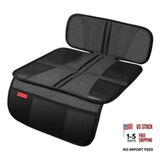 Car Seat Protector - Seat Protection Mat - Thick Padding - Single Black