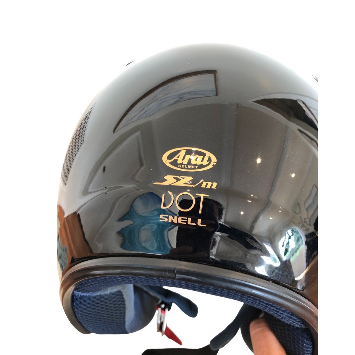 Arai SZ/M Gloss Black Motorcycle Helmet Size XL Vintage DOT