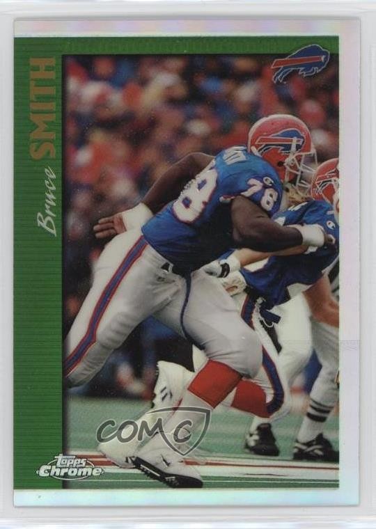1997 Topps Chrome Refractor Bruce Smith #18 HOF 14ij