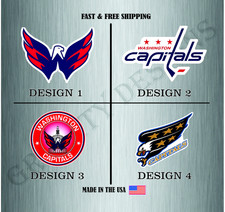 WASHINGTON CAPITALS HOCKEY NHL LOGO VINYL STICKER DECAL CAR TRUCK WATER RESIST