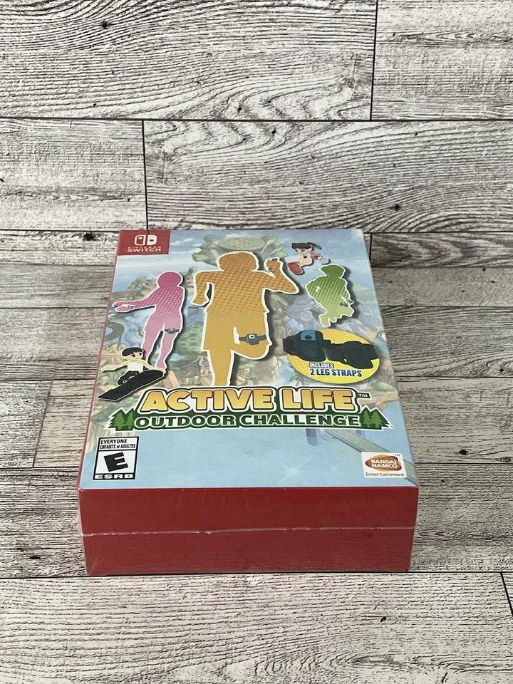 Active Life Outdoor Challenge Nintendo Switch Bundle w/ Leg Straps NEW & SEALED - Image 3 of 4