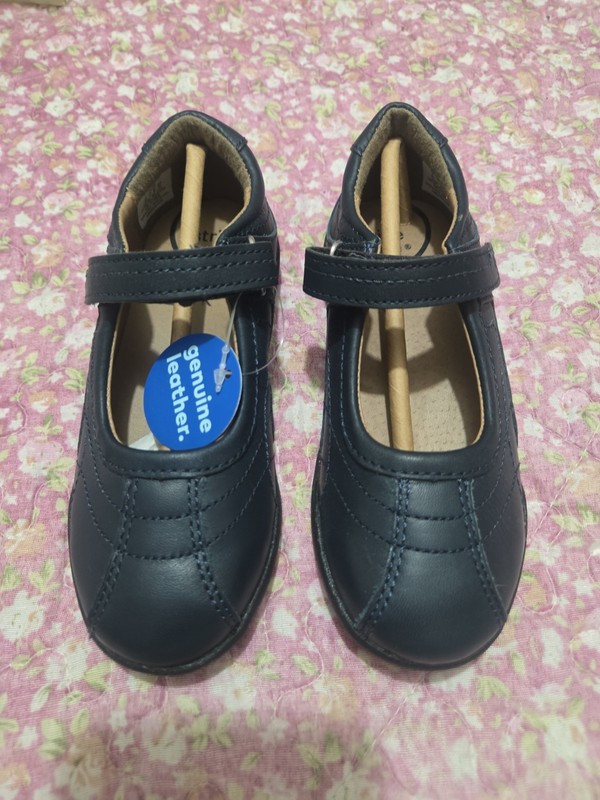 Stride Rite Claire Girls Navy Blue Leather Mary Jane Shoes Size 10M CG47392
