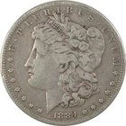1884 S Morgan Silver Dollar F Fine $1 Coin Collectible SKU:I24349