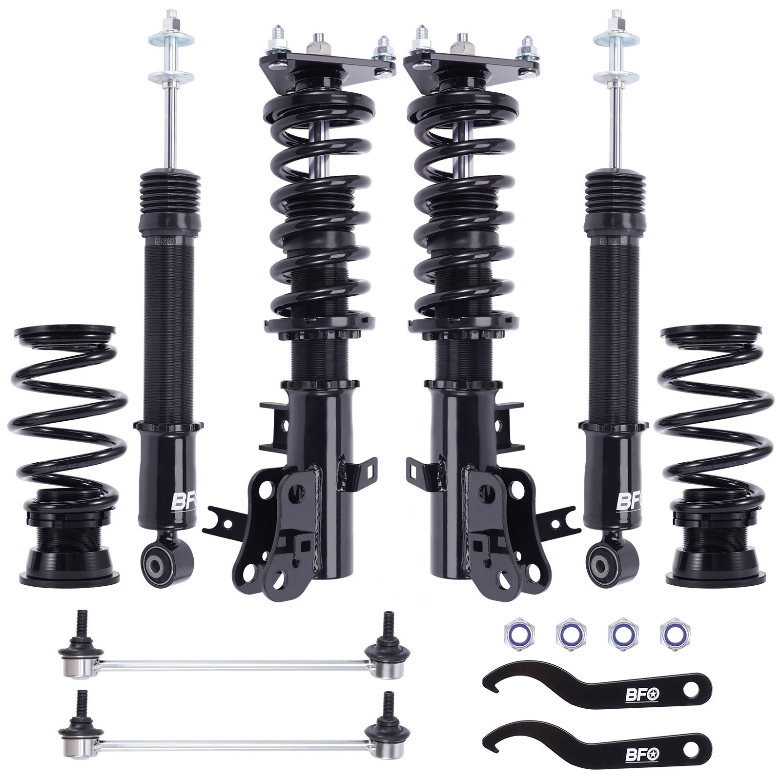 Black Racing Coilovers Suspension Kit Fit For Honda Civic FG3/FB2 2012-2015